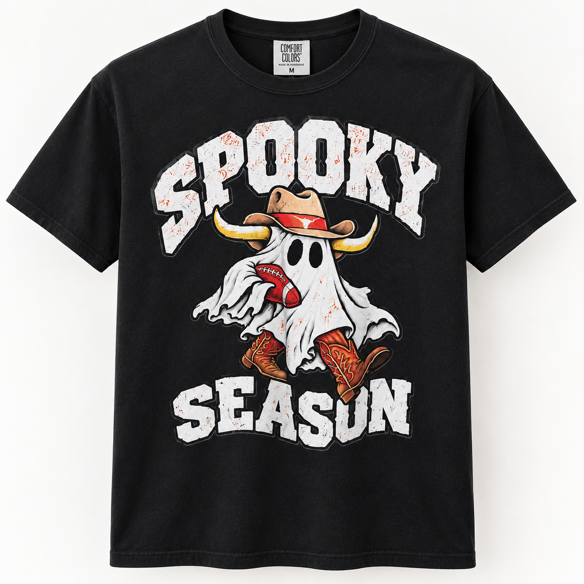 Spooky Season Ghost Football